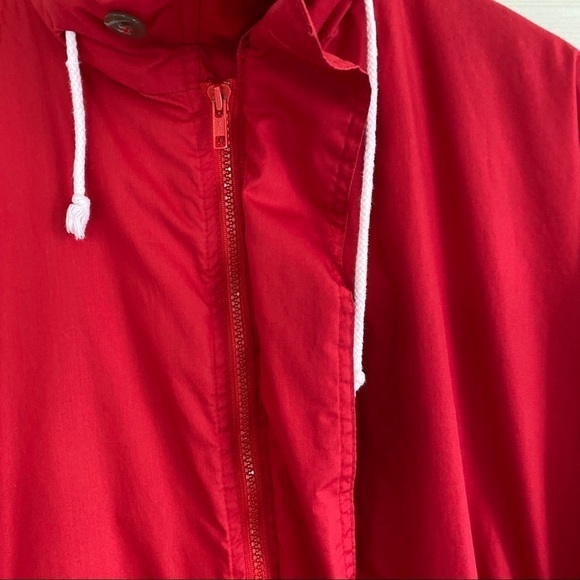 Vintage Duckster Zip Away Hood Zip Red Windbreaker - Picture 5 of 10